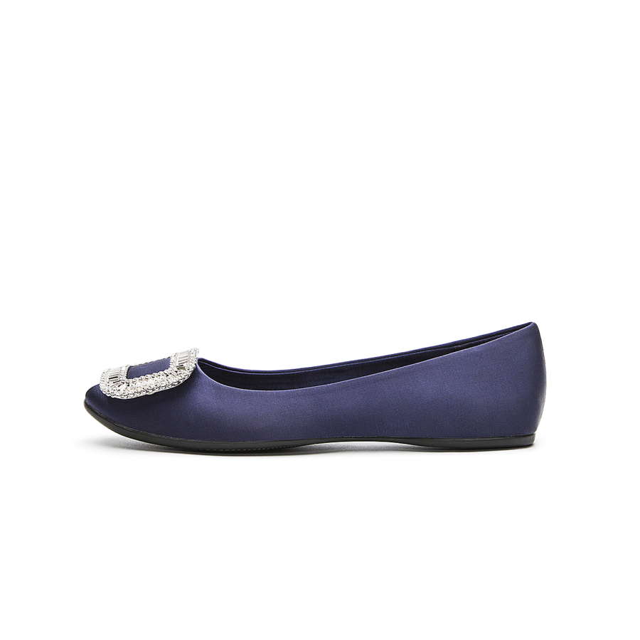 Siwei Satin Comfortable Casual Shoes Women's Dark Blue