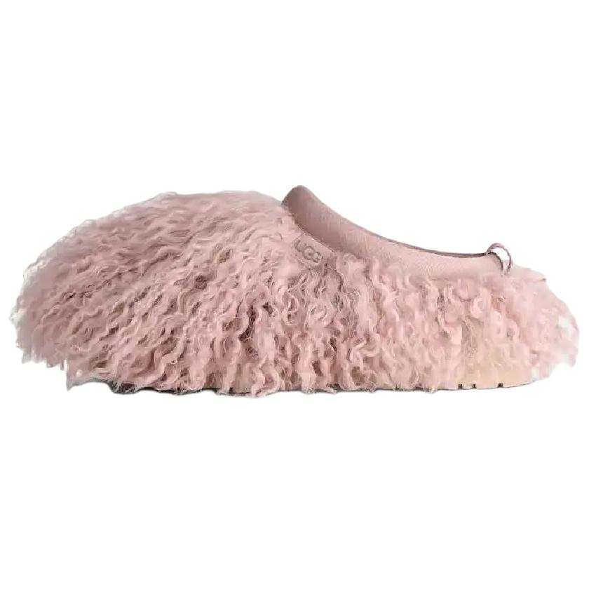 UGG Tazz Fluff Momma Versatile Slip on Fleece Lined Mules EVA Abrasion Resistant Closed Toe Slippers Women's Pink