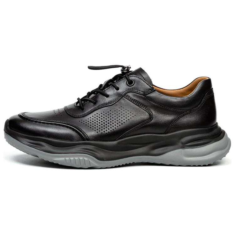Satchi Cow Leather Low top Casual Shoes Men's Black