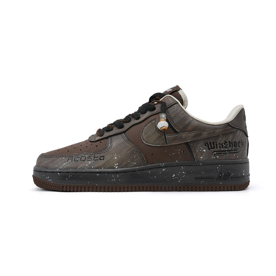 Nike Nike Air Force 1 Mu Winter Twilight Abrasion Resistant Abrasion Resistant Low top Skateboard Shoes Unisex Brown