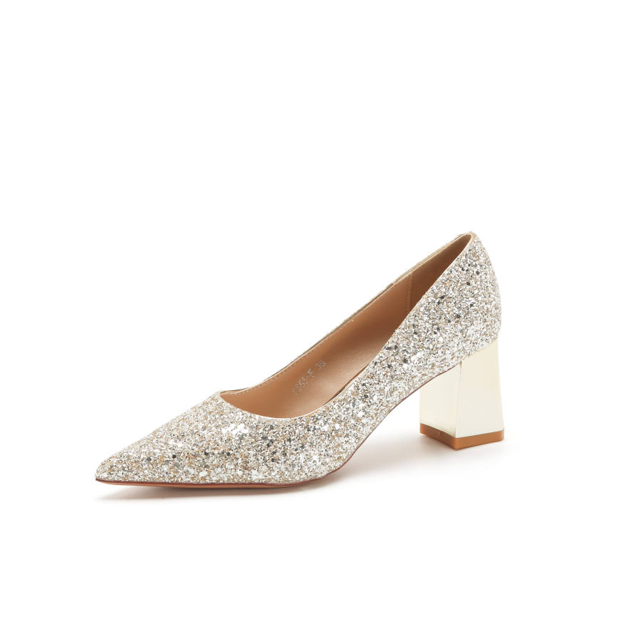 QITUMAUL Chunky Heel High Heels 6.5cm Women's