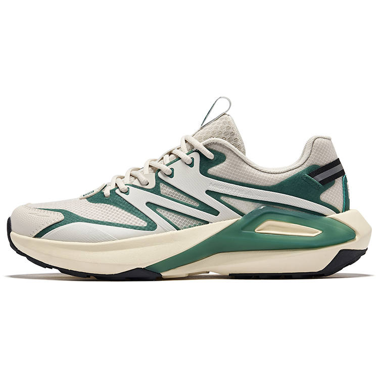 Erke Abrasion Resistant Breathable Low top Casual Shoes Men's Wild Gray Mountain Green