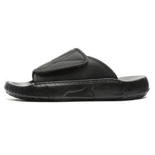 MUPPLE Rubber Quiet, Odor Resistant, Abrasion Resistant Slide Slippers Men's Black