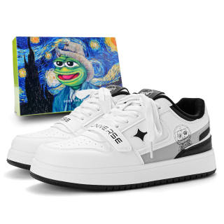 Pepe The Frog Low top Skateboard Shoes Unisex
