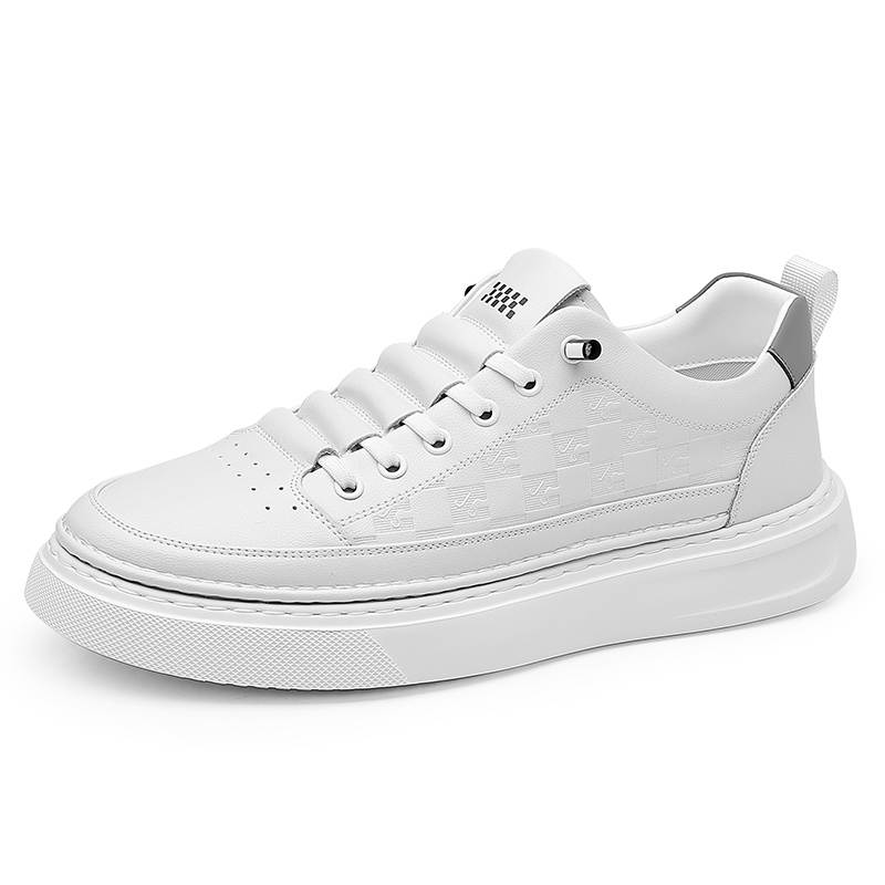 NMR Leather Abrasion Resistant Abrasion Resistant Low top Casual Shoes Men's White