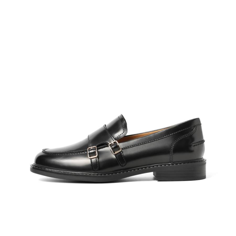 BELLE Loafers Women's Black, Red Brown