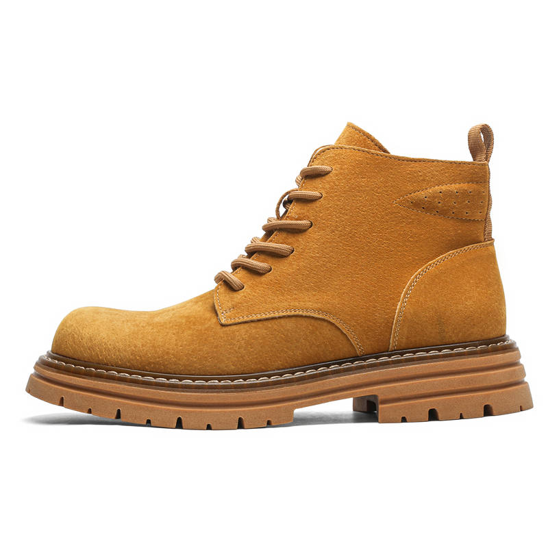 CHILANG CHILANG Combat Boots Men's Apricot