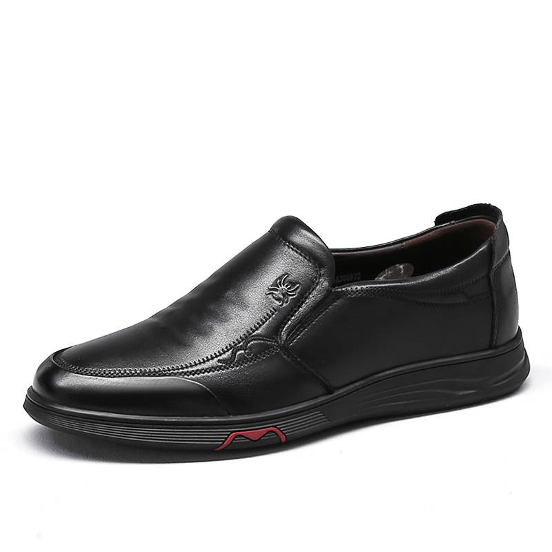 Spider King Top Grain Cow Leather Casual Shoes Unisex Black