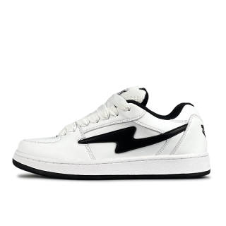 LuzaoT SUPER DRAG Puffy Shoes Low top Skateboard Shoes Unisex White Black