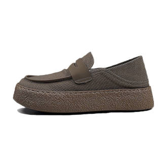 SENJIALUO Men's Casual Shoes Men's Low Top Black
