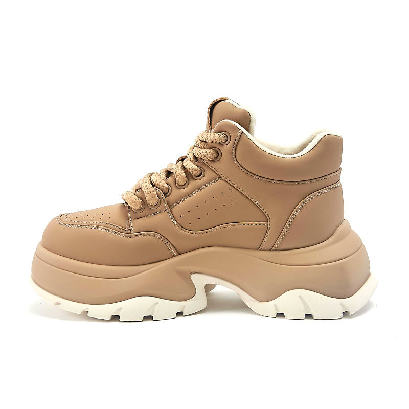 BAKERLOO High top Chunky Sneakers Women's Apricot