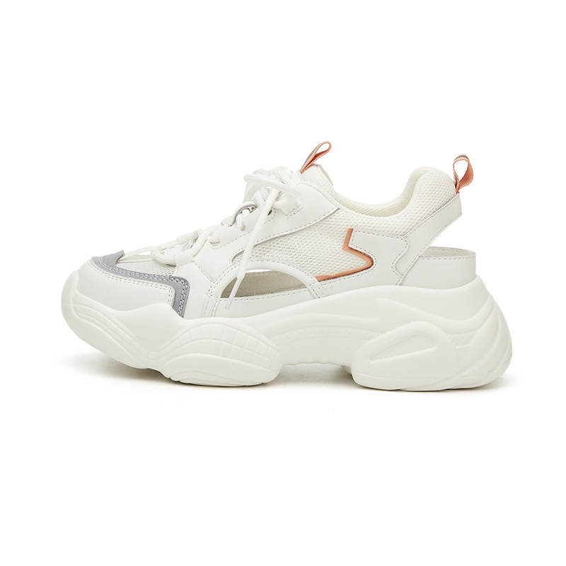 DAPHNE DAPHNE Cow Split Leather Low top Chunky Sneakers Women's