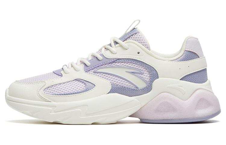 Anta Life Collection Abrasion Resistant Breathable Low top Sports Casual Shoes Women's Purple White