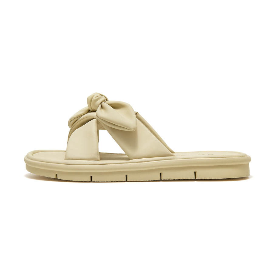 Spider King Microfiber Slide Slippers 2cm Women's Light Green