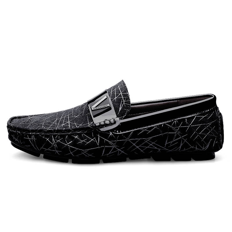 PEHL Men's Casual Shoes Men's Low Top Black/Brown