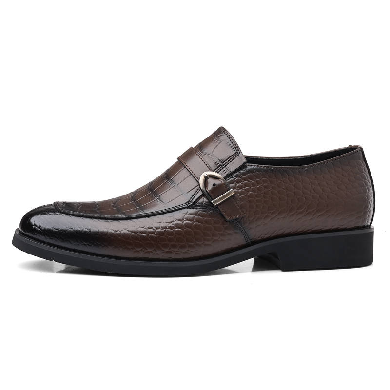 YINGLUNQISHI Top Grain Cow Leather Casual Shoes Men's