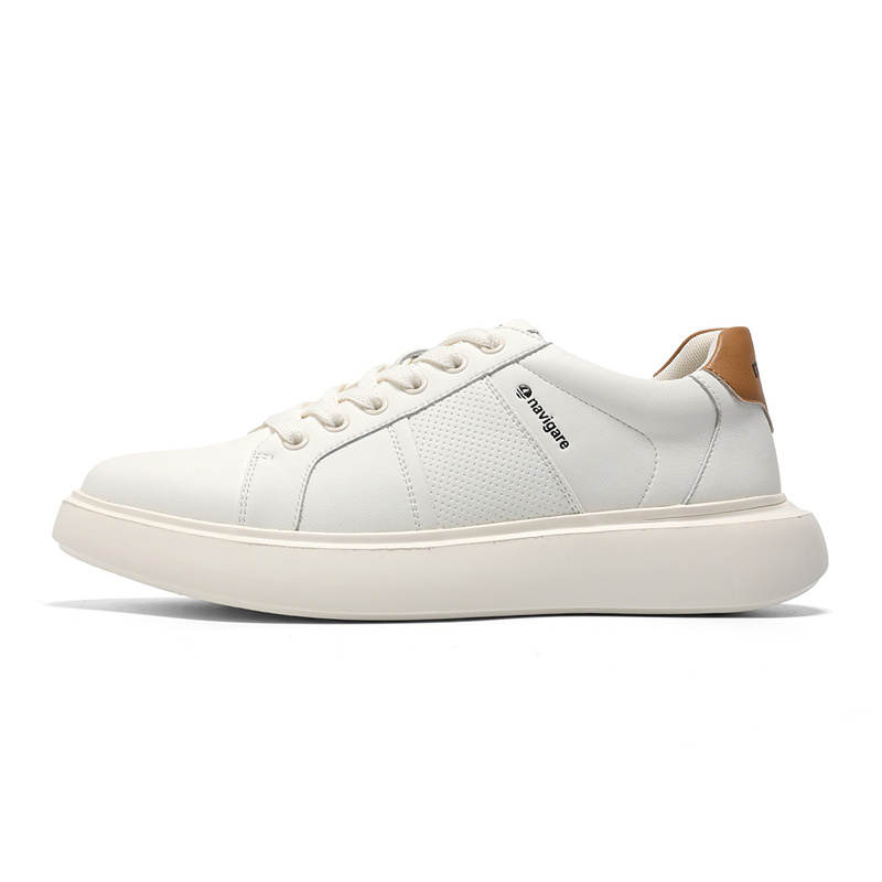 NAVIGARE Low top Skateboard Shoes Men's Ecru Camel