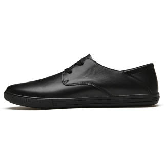 CKVUSAMG Cow Leather Casual Shoes Men's Black