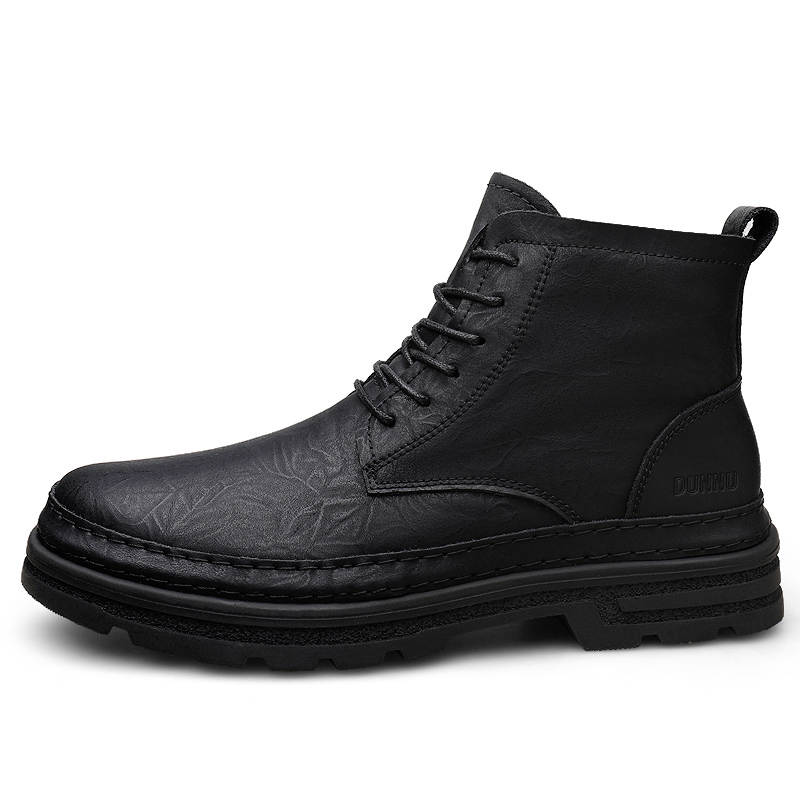 DUNNU DUNNU Combat Boots Men's Black
