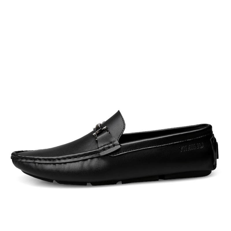 YIMINU Men's Casual Shoes Men's Low Top Black