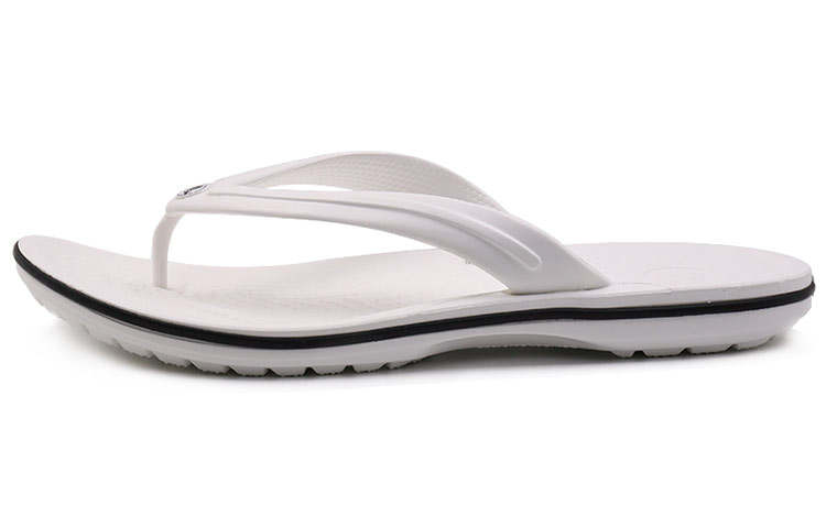 Crocs Crocs Rubber Sole Flip Flops Unisex White Black