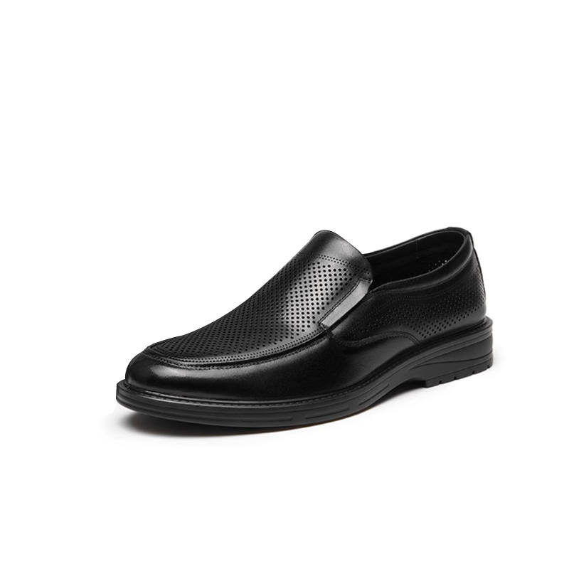 AOKANG Casual Leather Shoes Men's Black