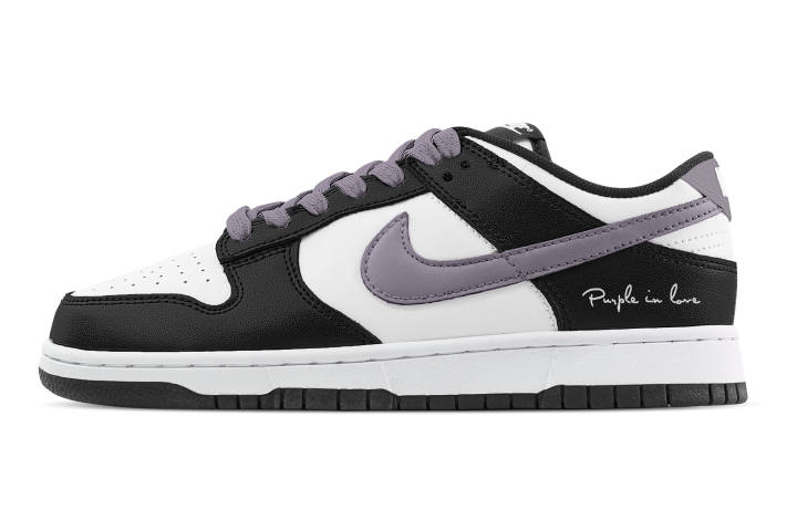 Nike Nike Dunk Enchanted Journey Abrasion Resistant Low top Skateboard Shoes Unisex Black White Purple