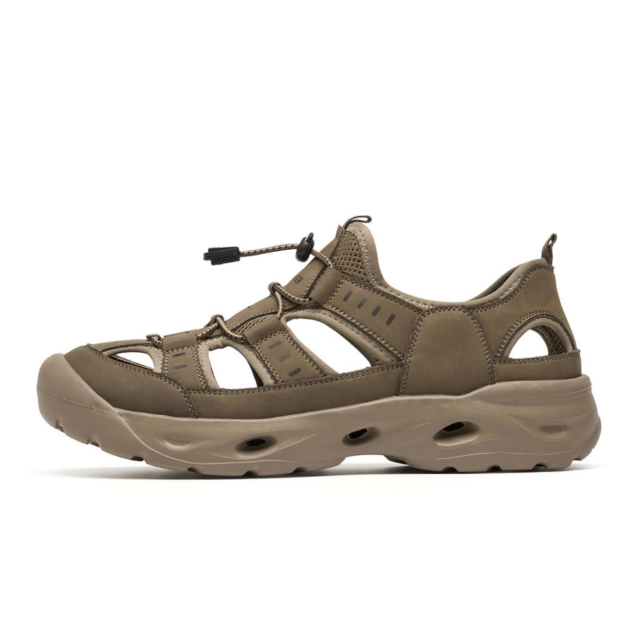 C°BANNER Textile, Synthetic Leather River Trekking Shoes Men's Khaki