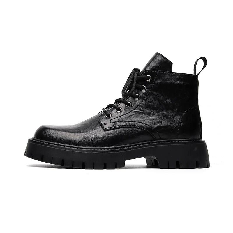 PINYI PINYI Microfiber Leather Short Combat Boots Men's