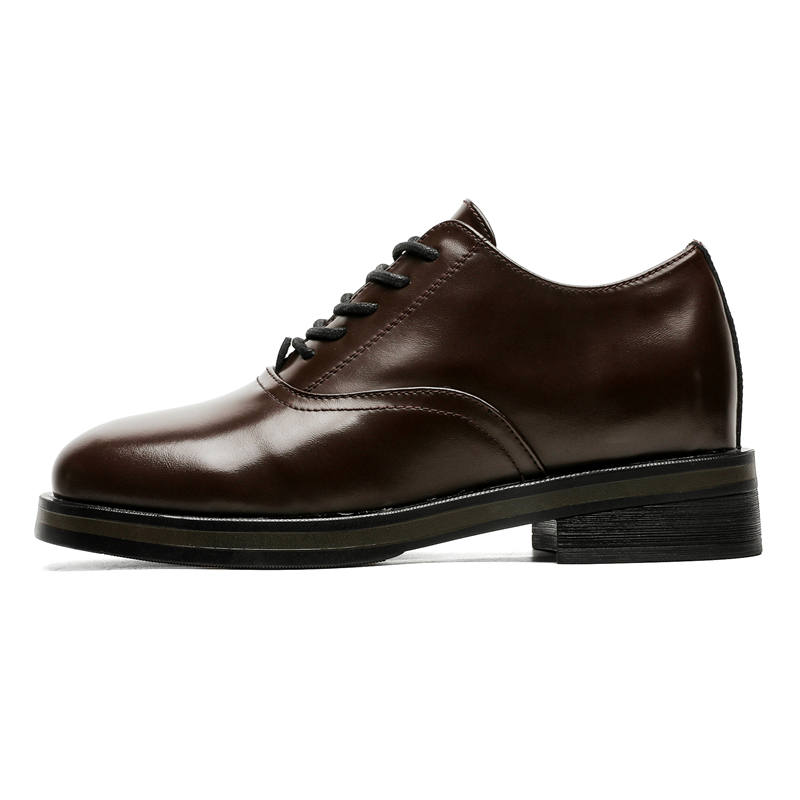 JIJILANGPIN Microfiber Leather Casual Shoes Men's Brown