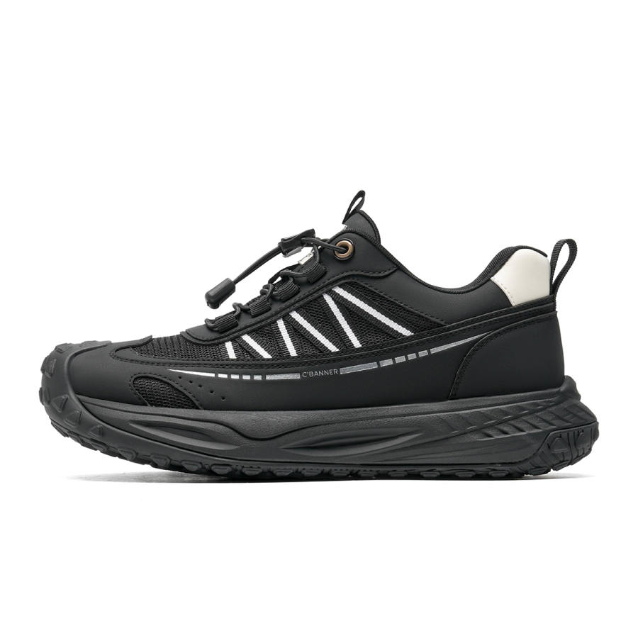 C°BANNER Synthetic Leather Low top Casual Shoes Men's Black