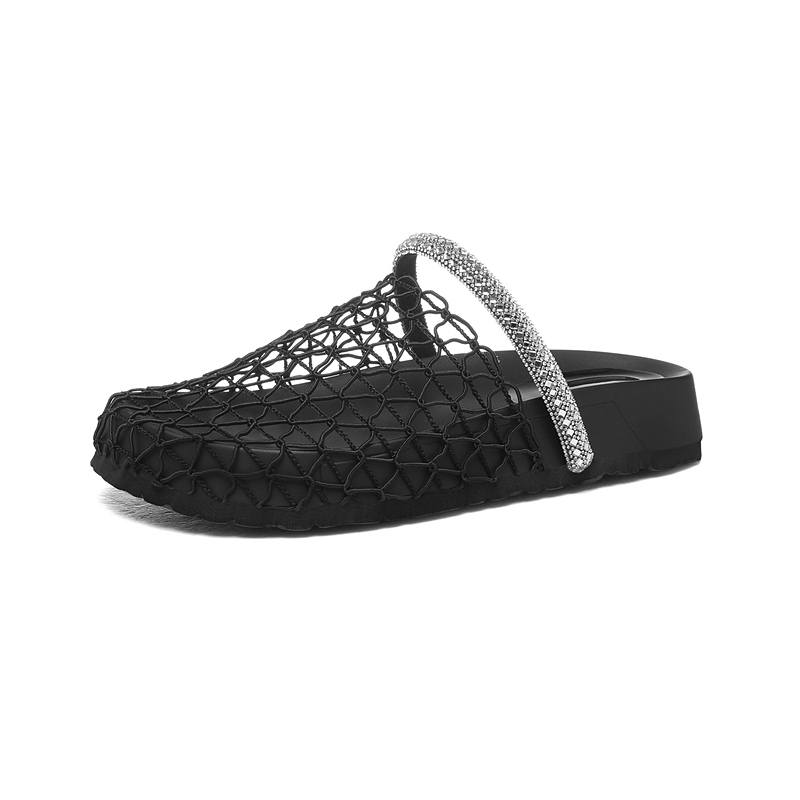 JINSITU EVA Abrasion Resistant Quick Dry Closed Toe Slippers Women's Black