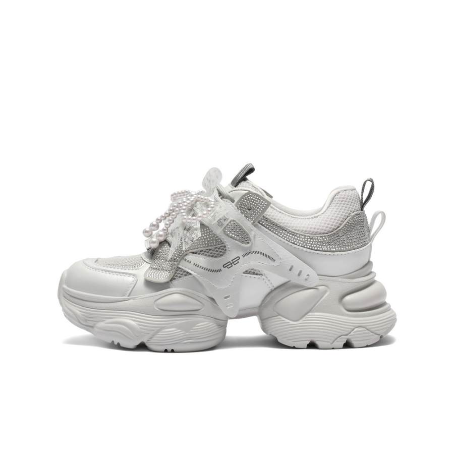 BELLE Artificial Leather Low top Chunky Sneakers Women's