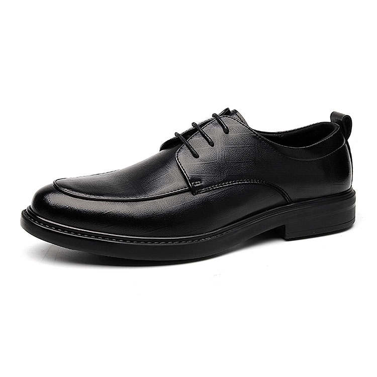 KAQIAODI Microfiber Leather Dress Shoes Men's Black