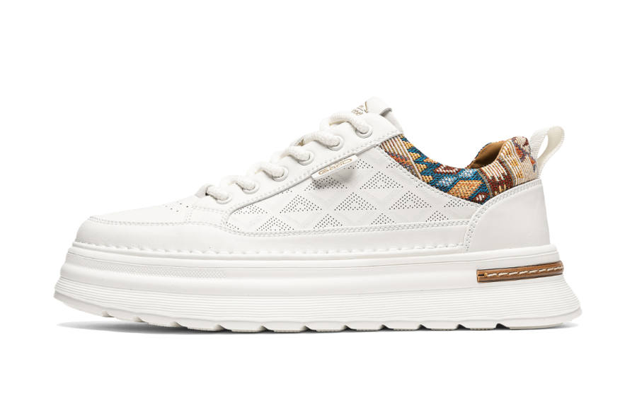 HLA Casual Shoes Men's Low Top White/White Brown/White Blue
