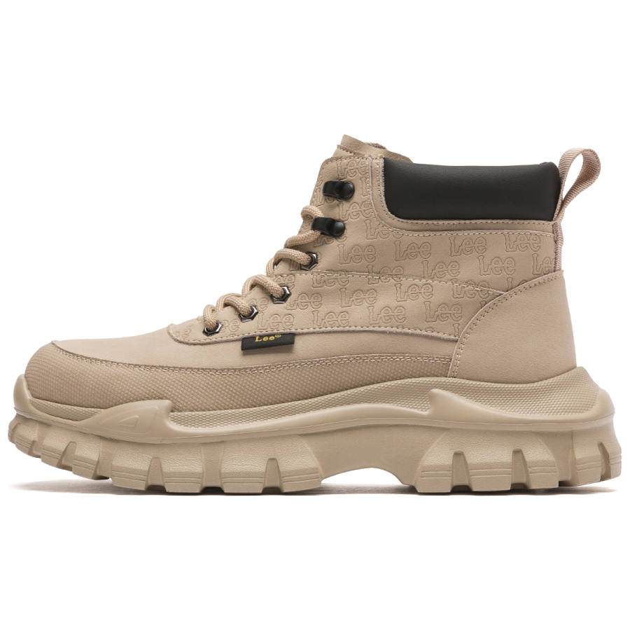 Lee Combat Boots Men's Beige Yellow/Yellow Brown