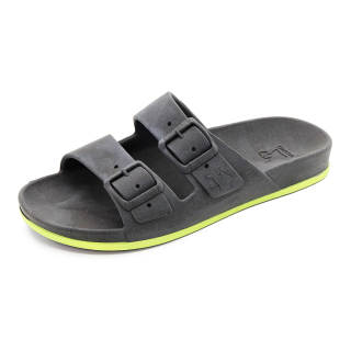 Cacatoès Slide Slippers Unisex Black Yellow
