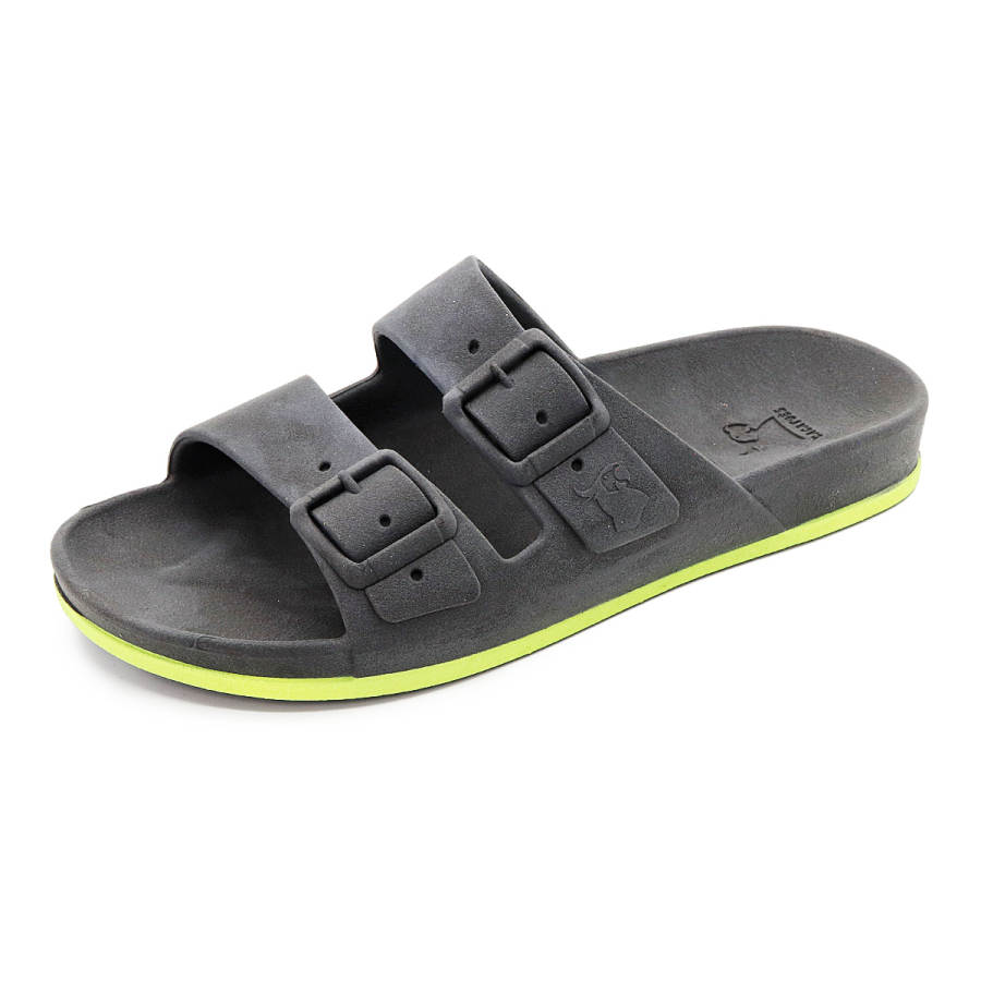 Cacatoès Cacatoès Slide Slippers Unisex Black Yellow