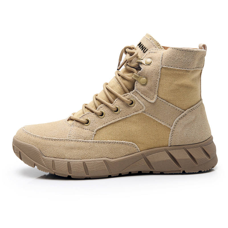 DUNNU Cow Split Leather Abrasion Resistant Height Increasing Abrasion Resistant Height Increasing Short Outdoor Boots