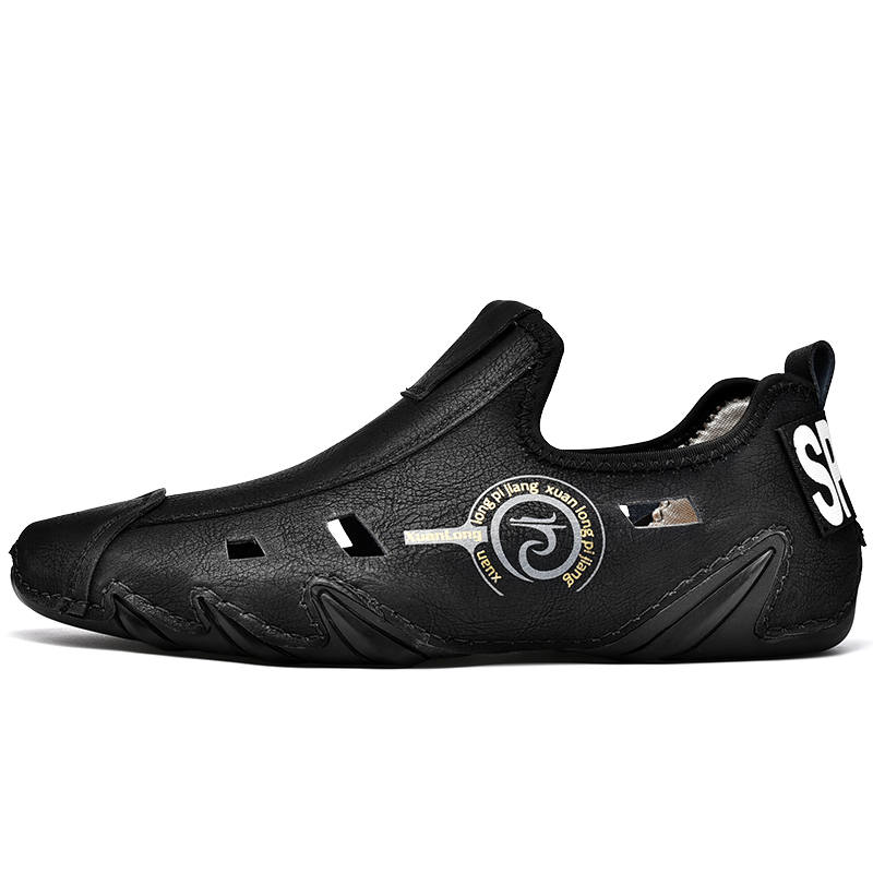 WENNAI Men's Casual Shoes Men's Low Top Black
