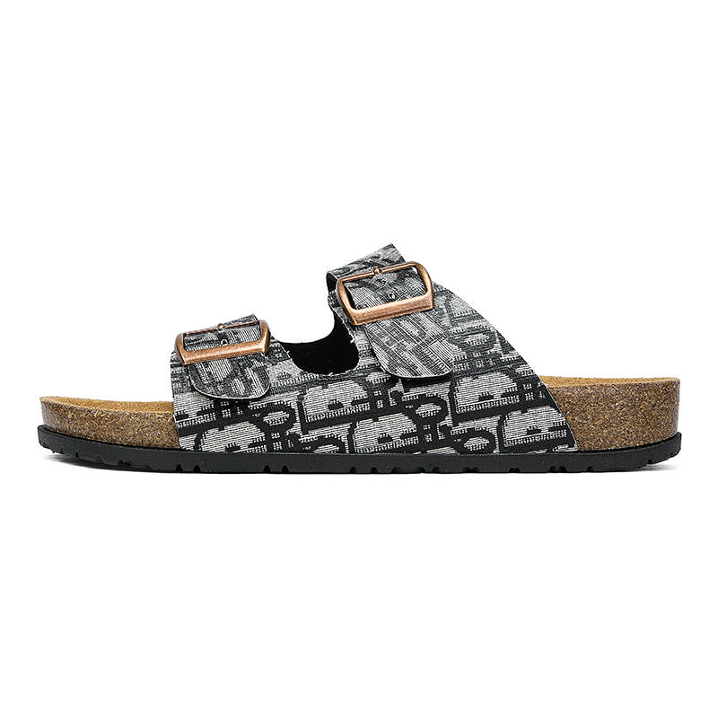 YINGLUNQISHI EVA Cushioning Slide Slippers Men's White