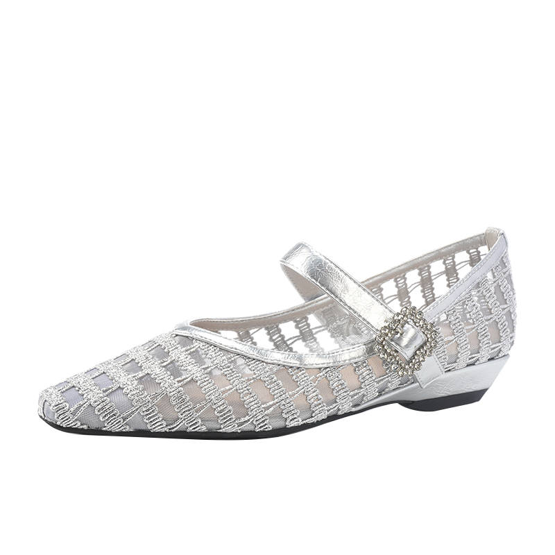 TATAYA Microfiber Leather Flat Mary Jane Shoes Women's