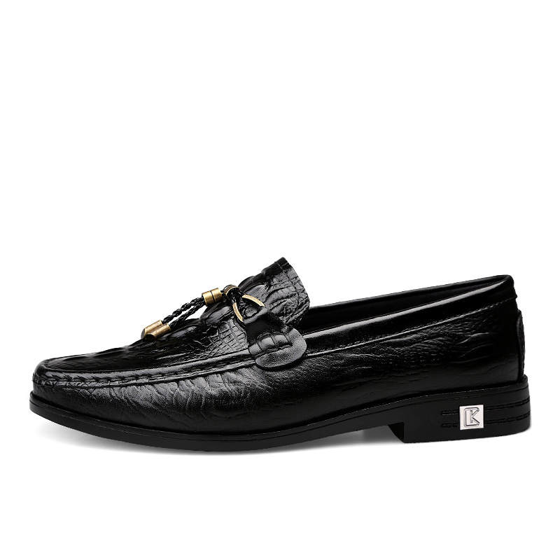 CKVUSAMG Top Grain Cow Leather Gommino Loafers Unisex