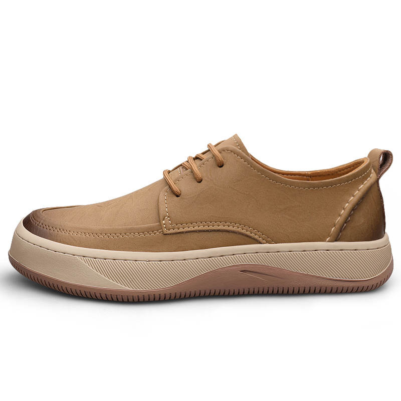 GONGNIULEITING Top Grain Cow Leather Men's Casual Shoes Men's