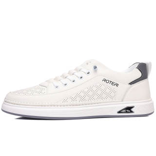 POPULAR ROUSE PR Cow Split Leather Low top Skateboard Shoes Men's