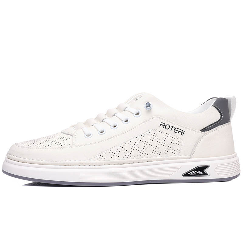 POPULAR ROUSE PR Cow Split Leather Low top Skateboard Shoes Men's