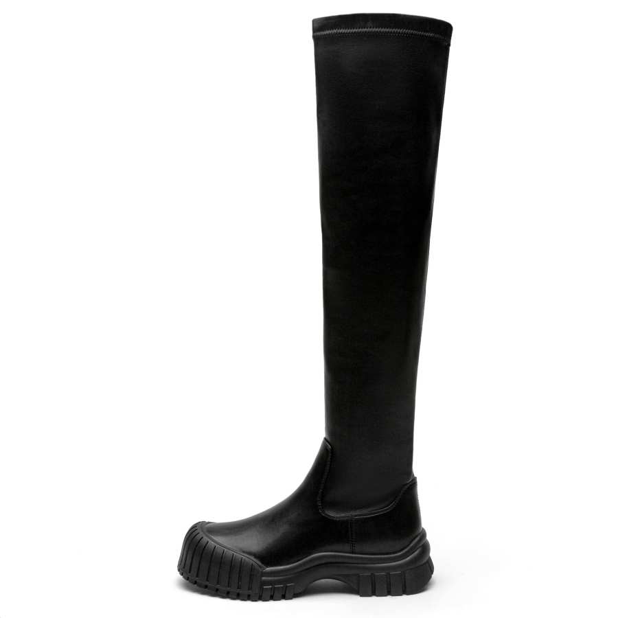 TOOMANYSHOES Cocoa Beans Knee high Boots Women's