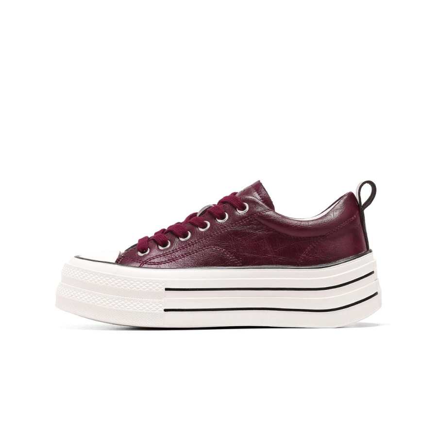 C°BANNER Cow Split Leather Abrasion Resistant Low top Skateboard Shoes Women's