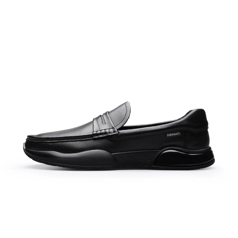 PARDASAUL Cow Leather Casual Shoes Men's Black