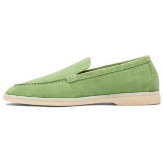 Scarosso stitched-edge suede loafers Women's